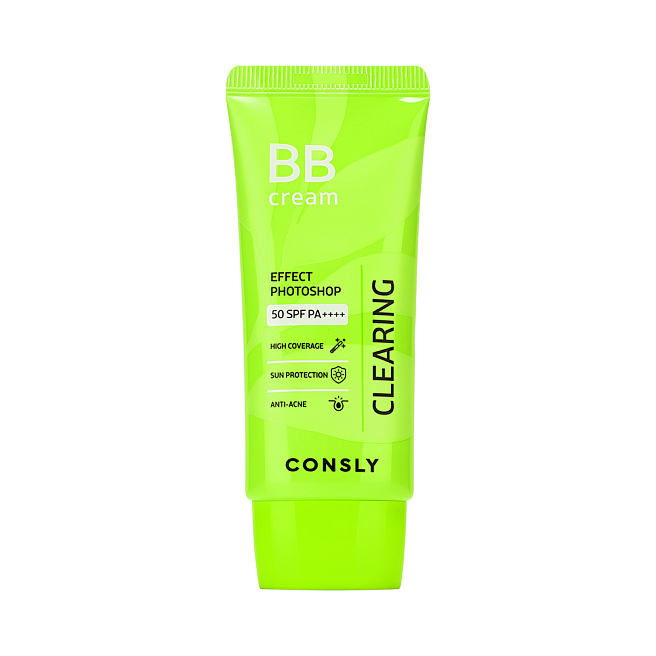 Consly BB Cream Матирующий бб- крем с эффектом фотошопа spf50 pa++++ натуральный бежевый, 50мл