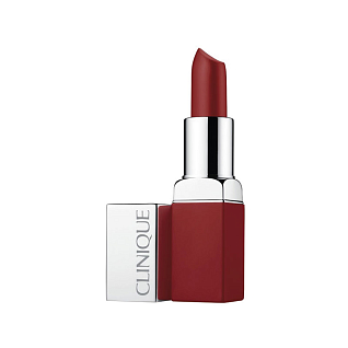 CLINIQUE POP MATTE LIP COLOUR + PRIMER Матовая помада для губ: интенсивный цвет и уход, ягодный, 3.9 мл