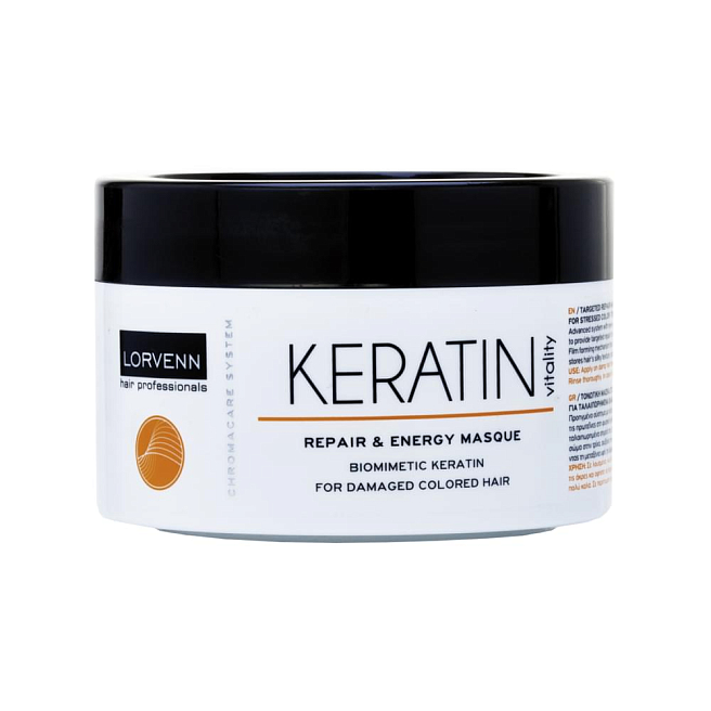 KERATIN VITALITY Маска восстанавливающая для поврежденных- окрашенных волос с кератином 500 мл