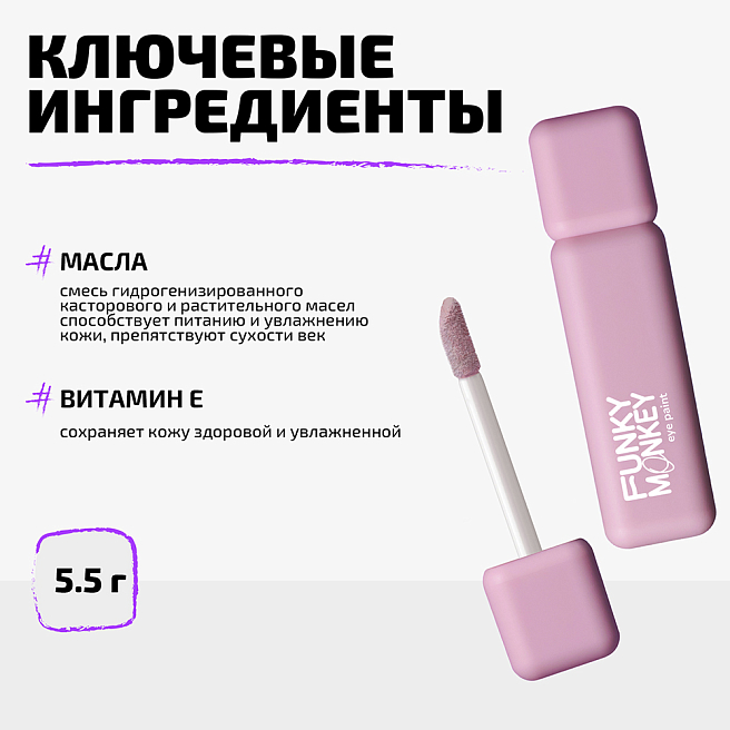 Тени для век ультрапигментированные Eye paint Тон 03 розовый