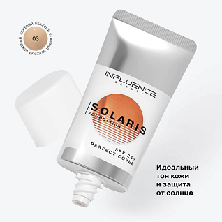 Solaris Тональная основа с спф 25  foundation with spf 25 ``solaris`` тон shade 03`