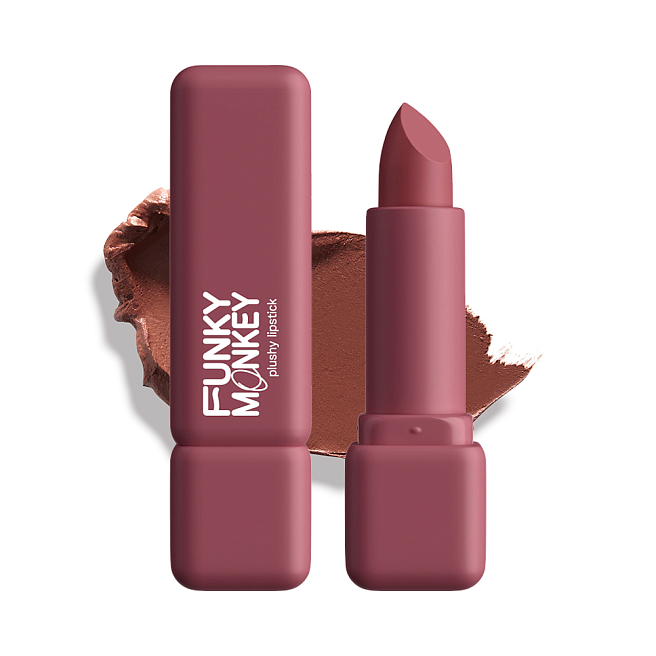 Помада для губ плюшевая Plushy lipstick Тон 06 коричневый нюд