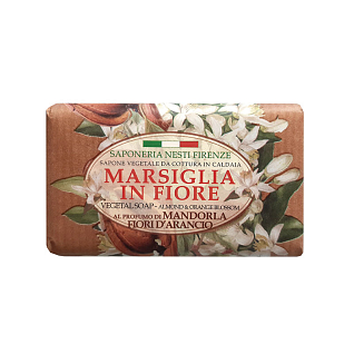 Marsiglia In Flore Мыло almond & orange blossom миндаль и цветы апельсина 125 г