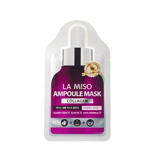 La Miso Ampoule Mask Ампульная маска для лица с коллагеном 25 гр