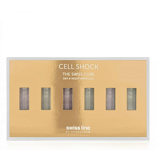 Cell Shock Swiss cure коллагеновая эмульсия для дневного и ночного ухода за кожей лица 6х5 мл