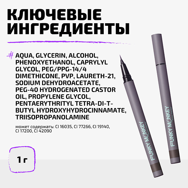 Маркер для бровей стойкий Brow Marker Тон 03 брюнет