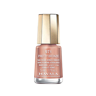 Nail polish with Silicon Лак для ногтей с кремнием 971 pretty bronze 5 мл