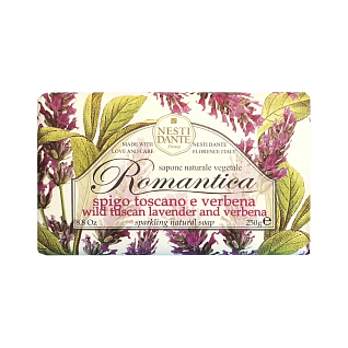 Romantica Мыло wild tuscan lavender & verbena дикая тосканская лаванда и вербена 250 г