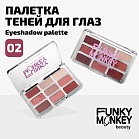 Палетка теней для глаз Eyeshadow palette Тон 02 ягодный