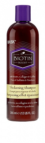 Biotin Уплотняющий шампунь для тонких волос с биотином, 355 мл