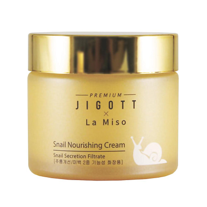 Premium Jigott & La Miso Питательный крем для лица с муцином улитки 70 мл
