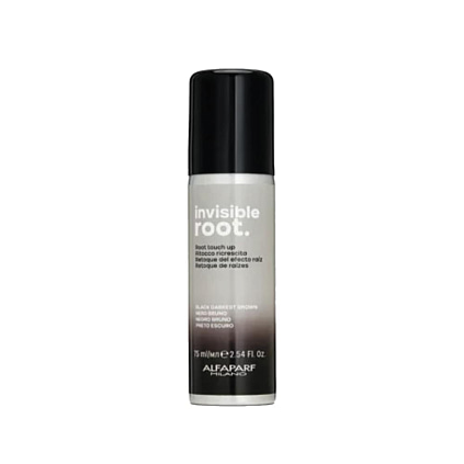 INVISIBLE ROOT Cпрей для окрашивания волос root touch up spray black darkest brown 75 мл