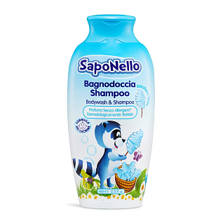 Saponello Д Средство для купания и мытья головы - сахарная вата 400 мл