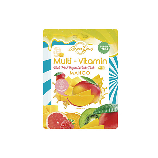 Grace Day Mask Multi Vitamin Тканевая маска с экстрактом манго, 27мл